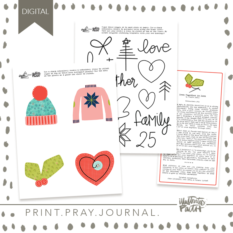 Sewn Together Stitching & Journal Kit - Illustrated Faith